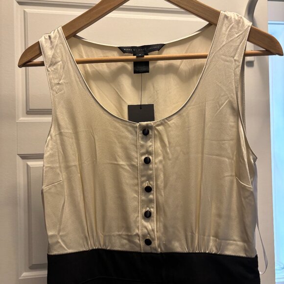 NWT Marc by Marc Jacobs Silk Tuxedo Dress - Women's Size 6 - Picture 2 of 10